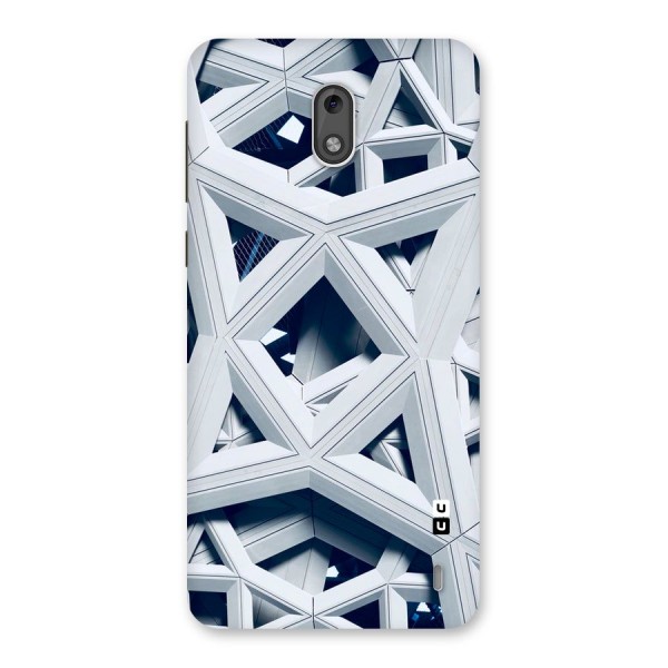 Abstract White Lines Back Case for Nokia 2