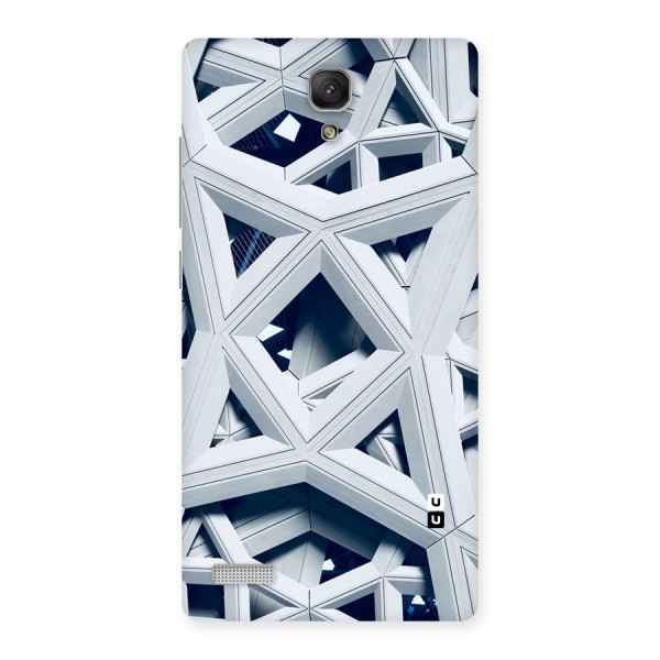 Abstract White Lines Back Case for Redmi Note