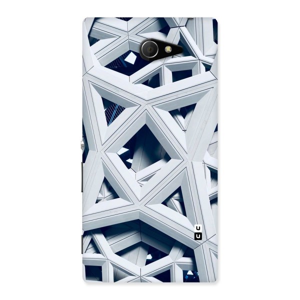 Abstract White Lines Back Case for Sony Xperia M2