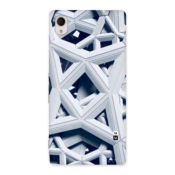 Abstract White Lines Back Case for Sony Xperia M4