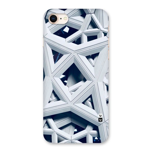 Abstract White Lines Back Case for iPhone 8