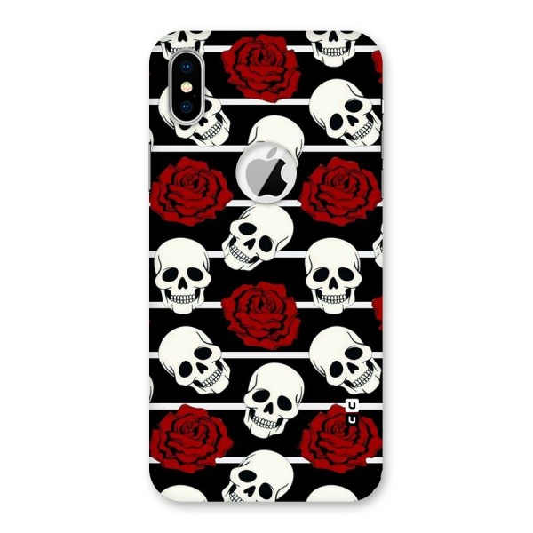 Adorable Skulls Back Case for iPhone XS Logo Cut