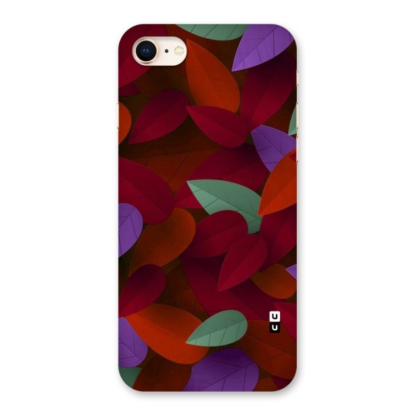 Aesthetic Colorful Leaves Back Case for iPhone 8