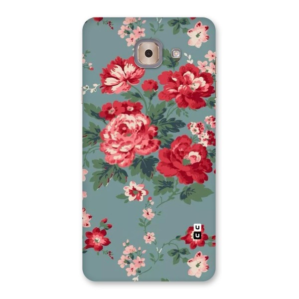 Aesthetic Floral Red Back Case for Galaxy J7 Max