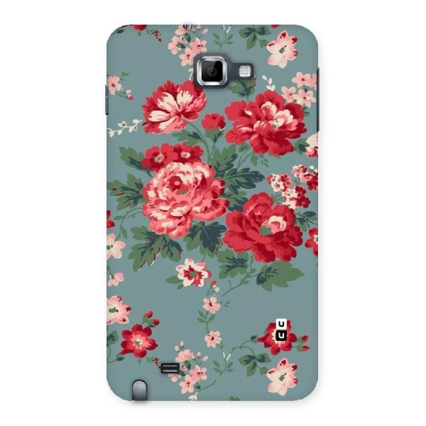 Aesthetic Floral Red Back Case for Galaxy Note