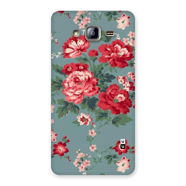 Aesthetic Floral Red Back Case for Galaxy On5