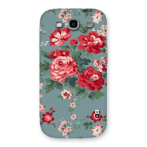 Aesthetic Floral Red Back Case for Galaxy S3 Neo