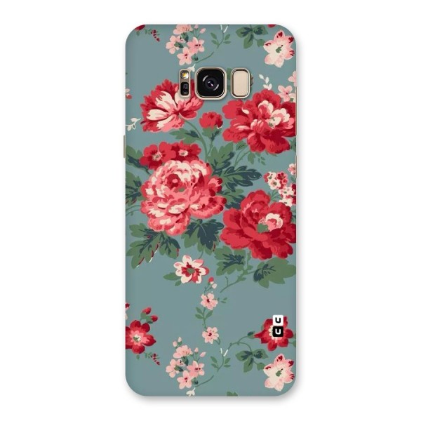 Aesthetic Floral Red Back Case for Galaxy S8 Plus