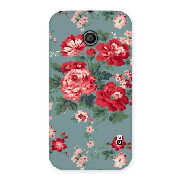 Aesthetic Floral Red Back Case for Moto E