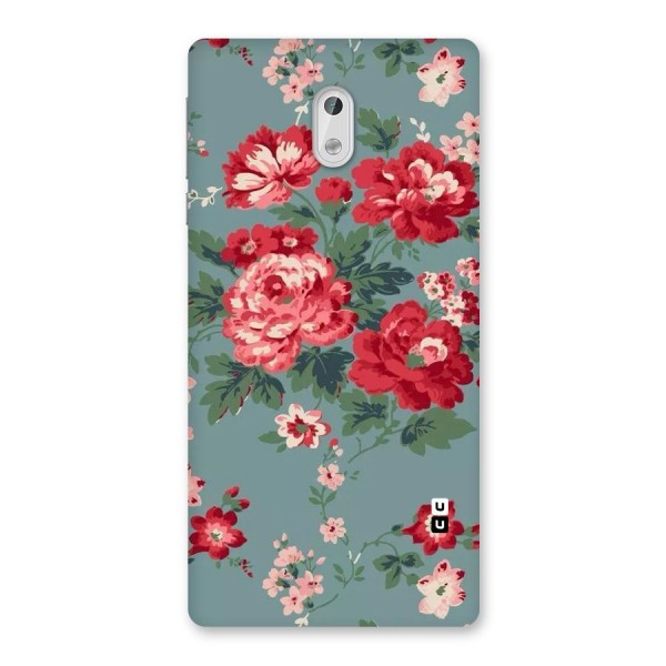 Aesthetic Floral Red Back Case for Nokia 3