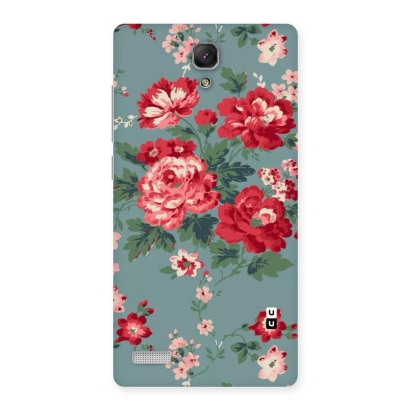 Aesthetic Floral Red Back Case for Redmi Note