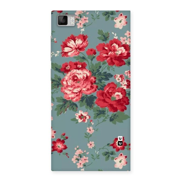 Aesthetic Floral Red Back Case for Xiaomi Mi3