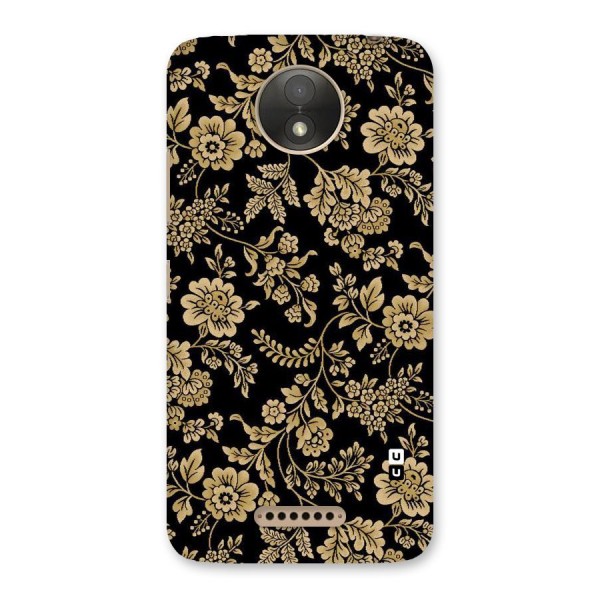 Aesthetic Golden Design Back Case for Moto C Plus