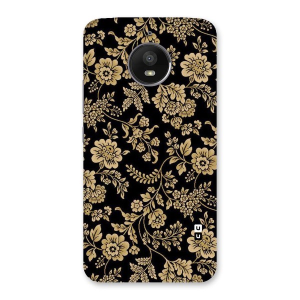 Aesthetic Golden Design Back Case for Moto E4 Plus