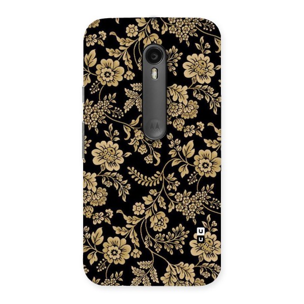 Aesthetic Golden Design Back Case for Moto G3