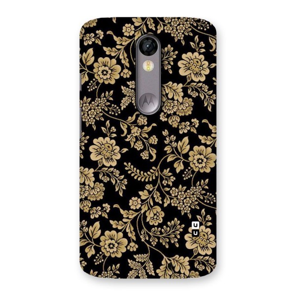 Aesthetic Golden Design Back Case for Moto X Force