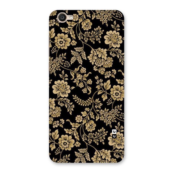 Aesthetic Golden Design Back Case for Vivo Y55s