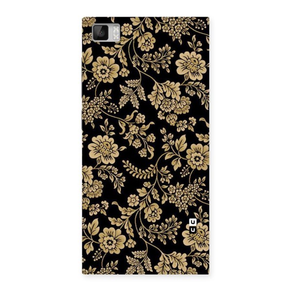 Aesthetic Golden Design Back Case for Xiaomi Mi3