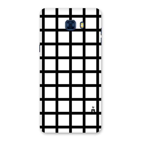 Aesthetic Grid Lines Back Case for Galaxy C7 Pro