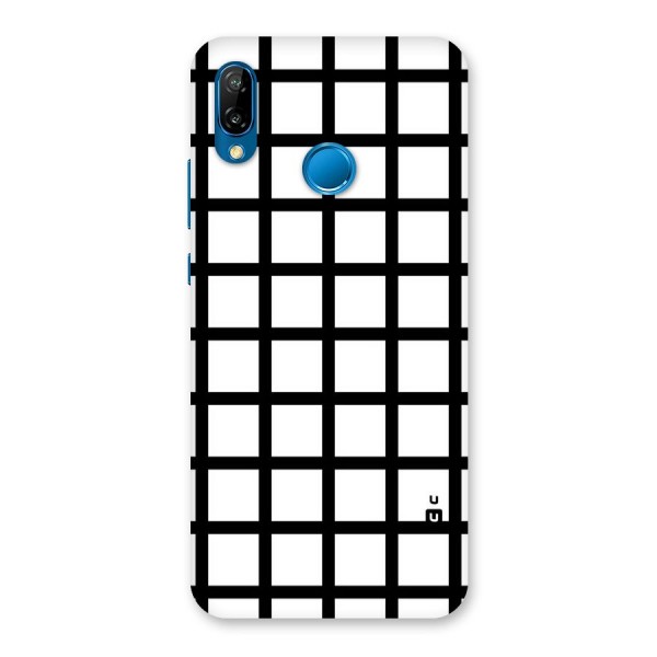 Aesthetic Grid Lines Back Case for Huawei P20 Lite