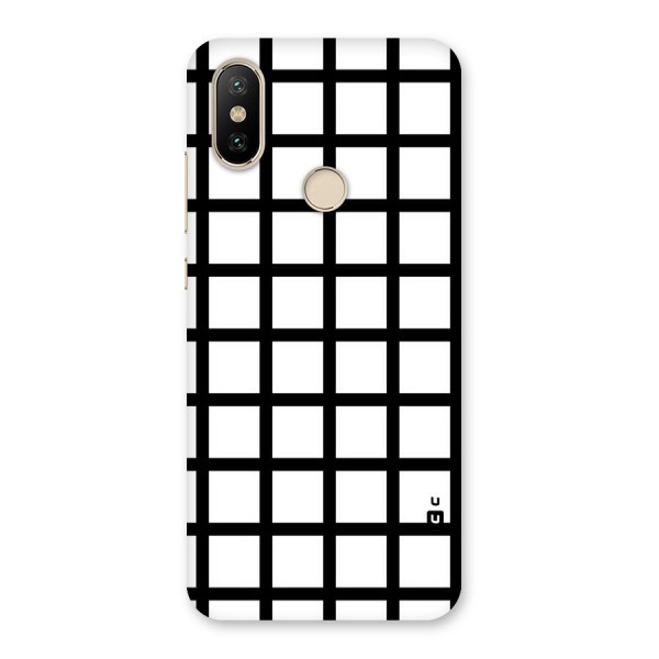 Aesthetic Grid Lines Back Case for Mi A2