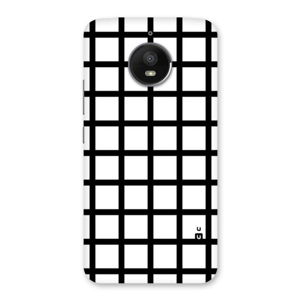 Aesthetic Grid Lines Back Case for Moto E4 Plus