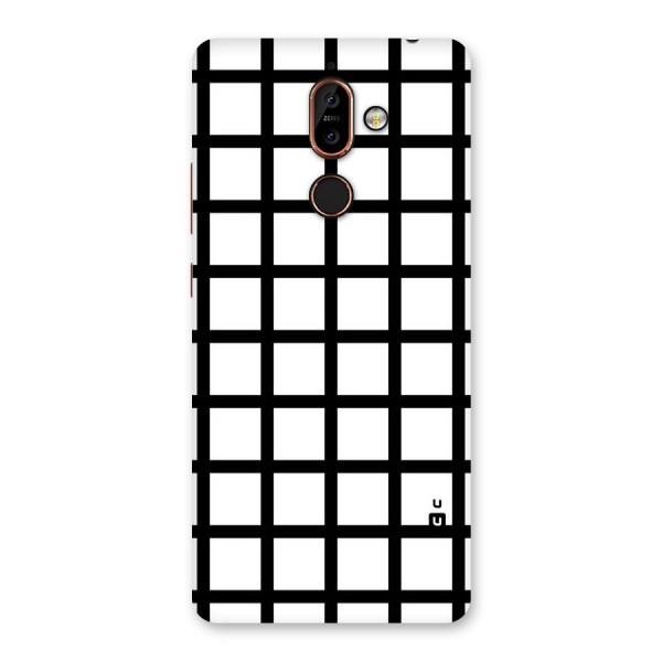 Aesthetic Grid Lines Back Case for Nokia 7 Plus