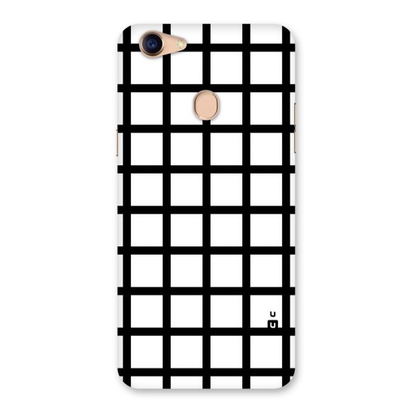 Aesthetic Grid Lines Back Case for Oppo F5