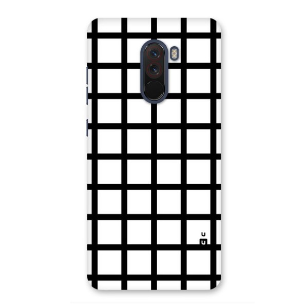 Aesthetic Grid Lines Back Case for Poco F1