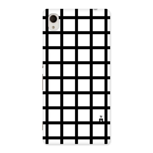 Aesthetic Grid Lines Back Case for Xperia M4 Aqua