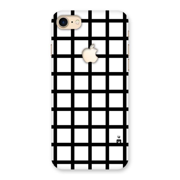 Aesthetic Grid Lines Back Case for iPhone 7 Apple Cut