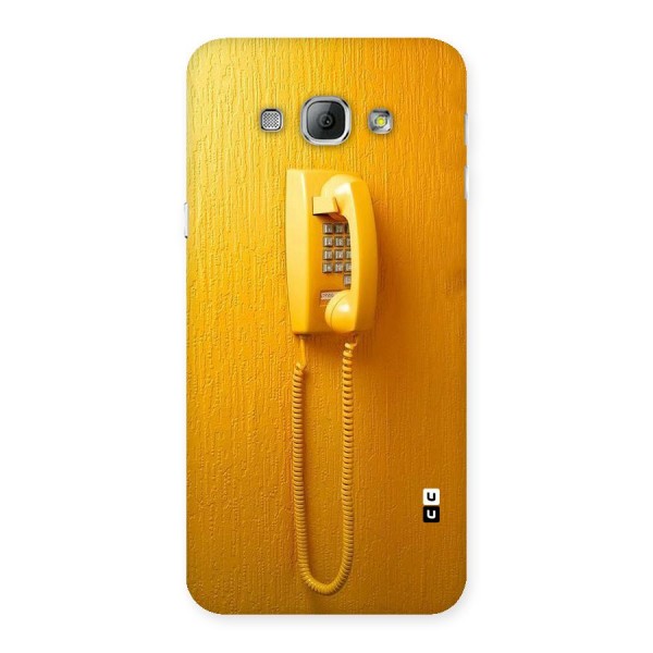 Aesthetic Yellow Telephone Back Case for Galaxy A8