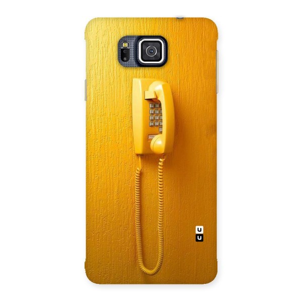 Aesthetic Yellow Telephone Back Case for Galaxy Alpha