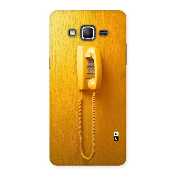 Aesthetic Yellow Telephone Back Case for Galaxy Grand Prime