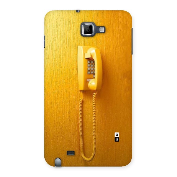 Aesthetic Yellow Telephone Back Case for Galaxy Note