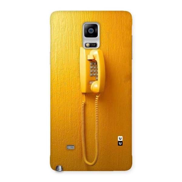 Aesthetic Yellow Telephone Back Case for Galaxy Note 4