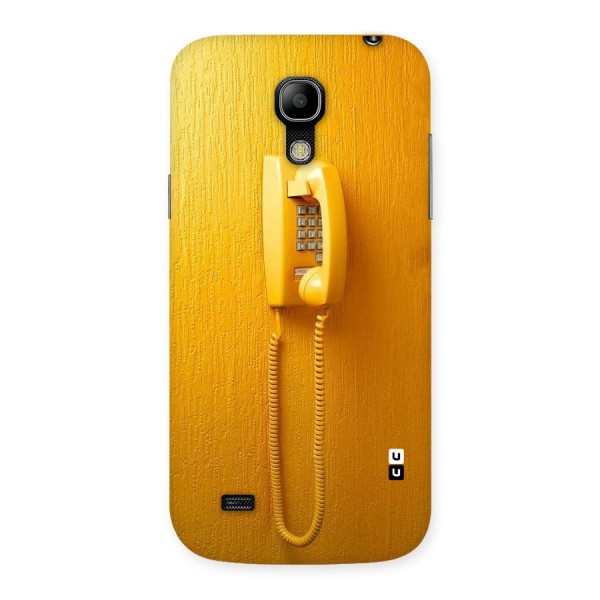 Aesthetic Yellow Telephone Back Case for Galaxy S4 Mini