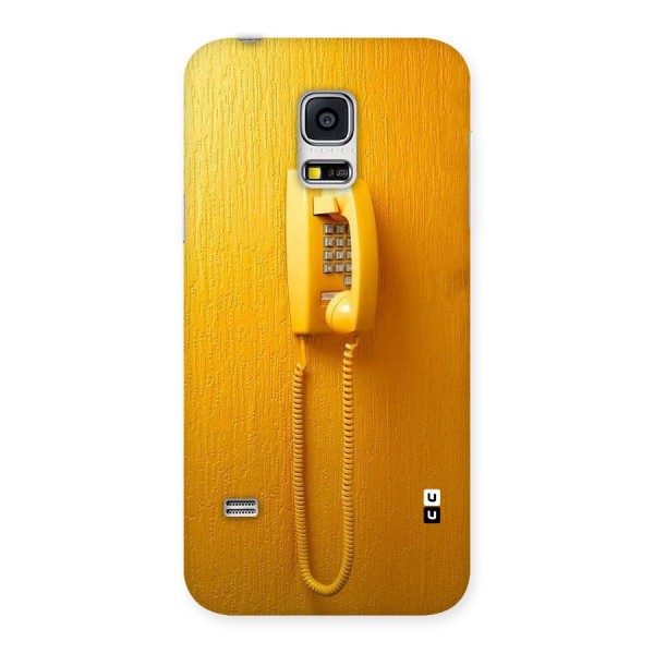 Aesthetic Yellow Telephone Back Case for Galaxy S5 Mini