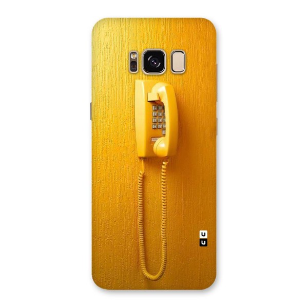 Aesthetic Yellow Telephone Back Case for Galaxy S8