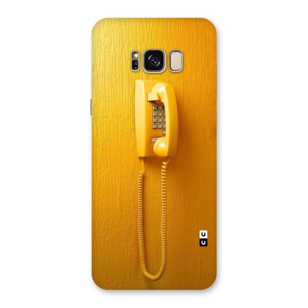 Aesthetic Yellow Telephone Back Case for Galaxy S8 Plus