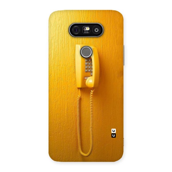 Aesthetic Yellow Telephone Back Case for LG G5