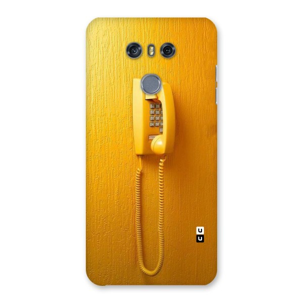 Aesthetic Yellow Telephone Back Case for LG G6