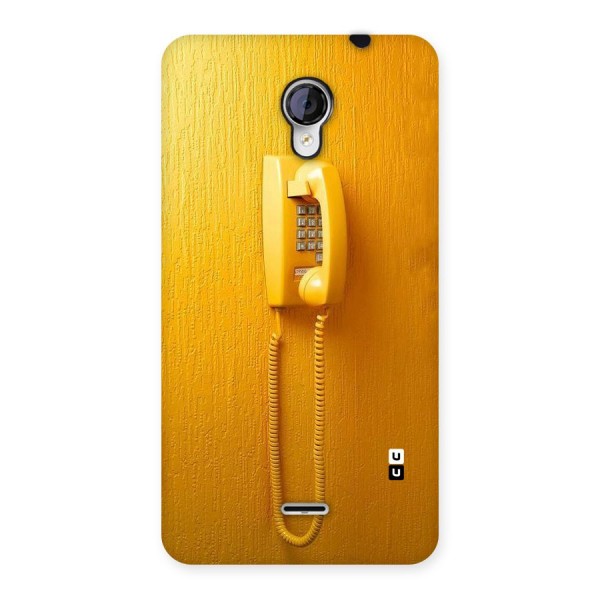 Aesthetic Yellow Telephone Back Case for Micromax Unite 2 A106