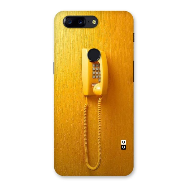 Aesthetic Yellow Telephone Back Case for OnePlus 5T