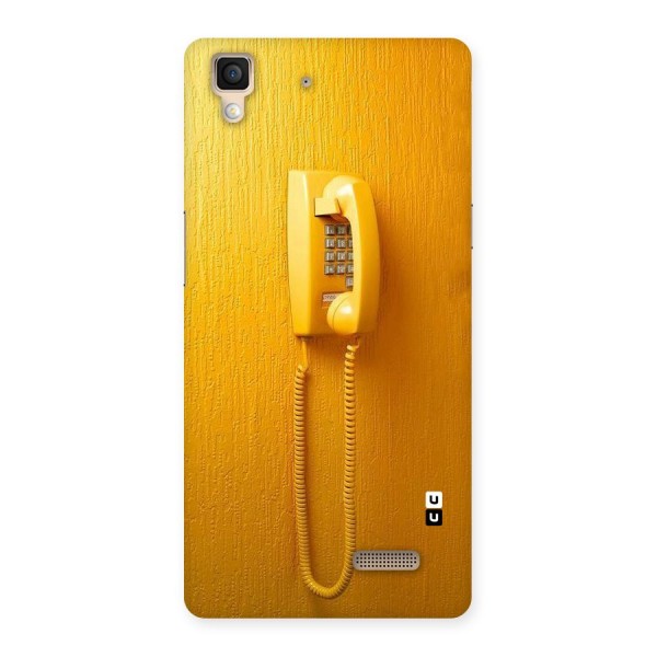 Aesthetic Yellow Telephone Back Case for Oppo R7