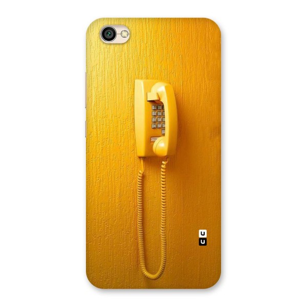 Aesthetic Yellow Telephone Back Case for Redmi Y1 Lite