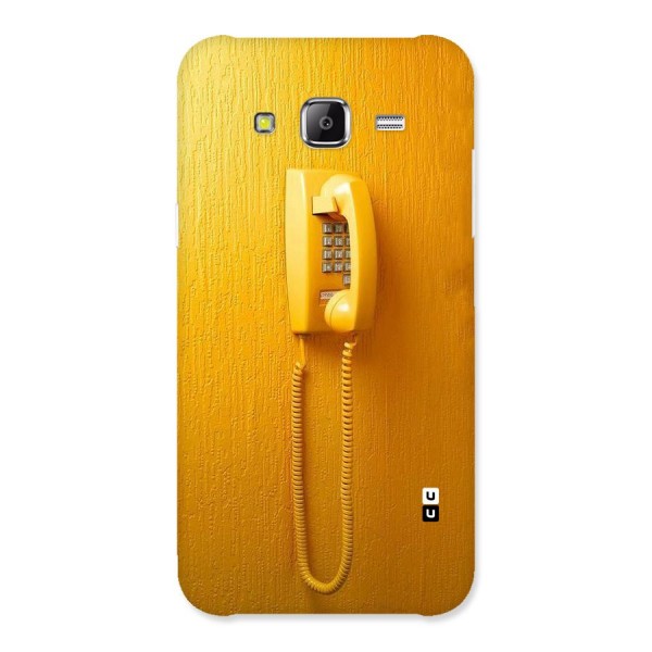 Aesthetic Yellow Telephone Back Case for Samsung Galaxy J5