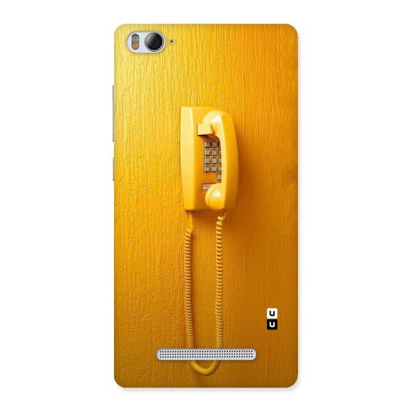 Aesthetic Yellow Telephone Back Case for Xiaomi Mi4i