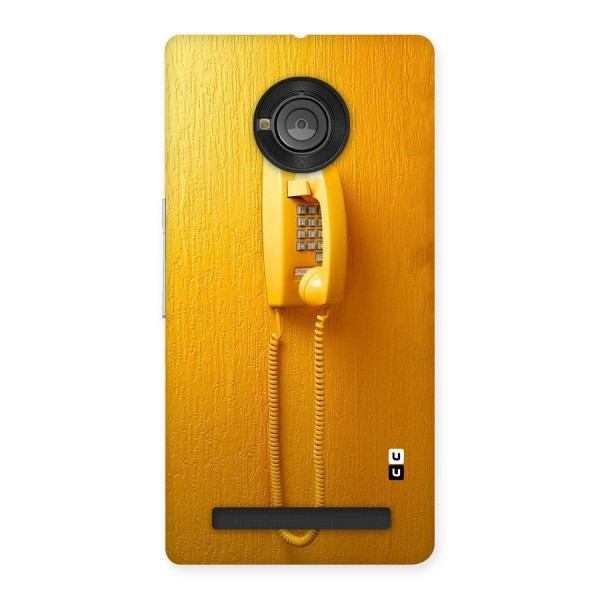 Aesthetic Yellow Telephone Back Case for Yu Yuphoria