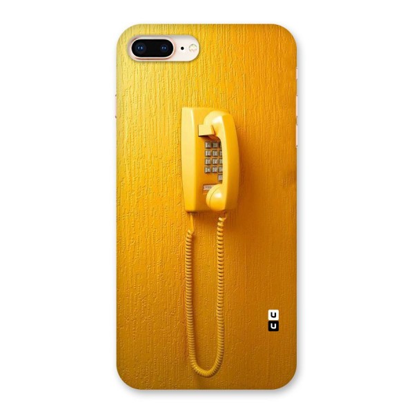 Aesthetic Yellow Telephone Back Case for iPhone 8 Plus